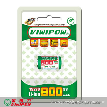 Rechargeable Battery 15270 800mAh Battery Pack Li-ion Battery (VIP-15270-800)